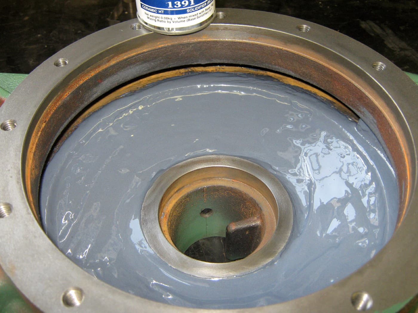 Reciprocating compressor cylinder and casing rebuilt and sealed