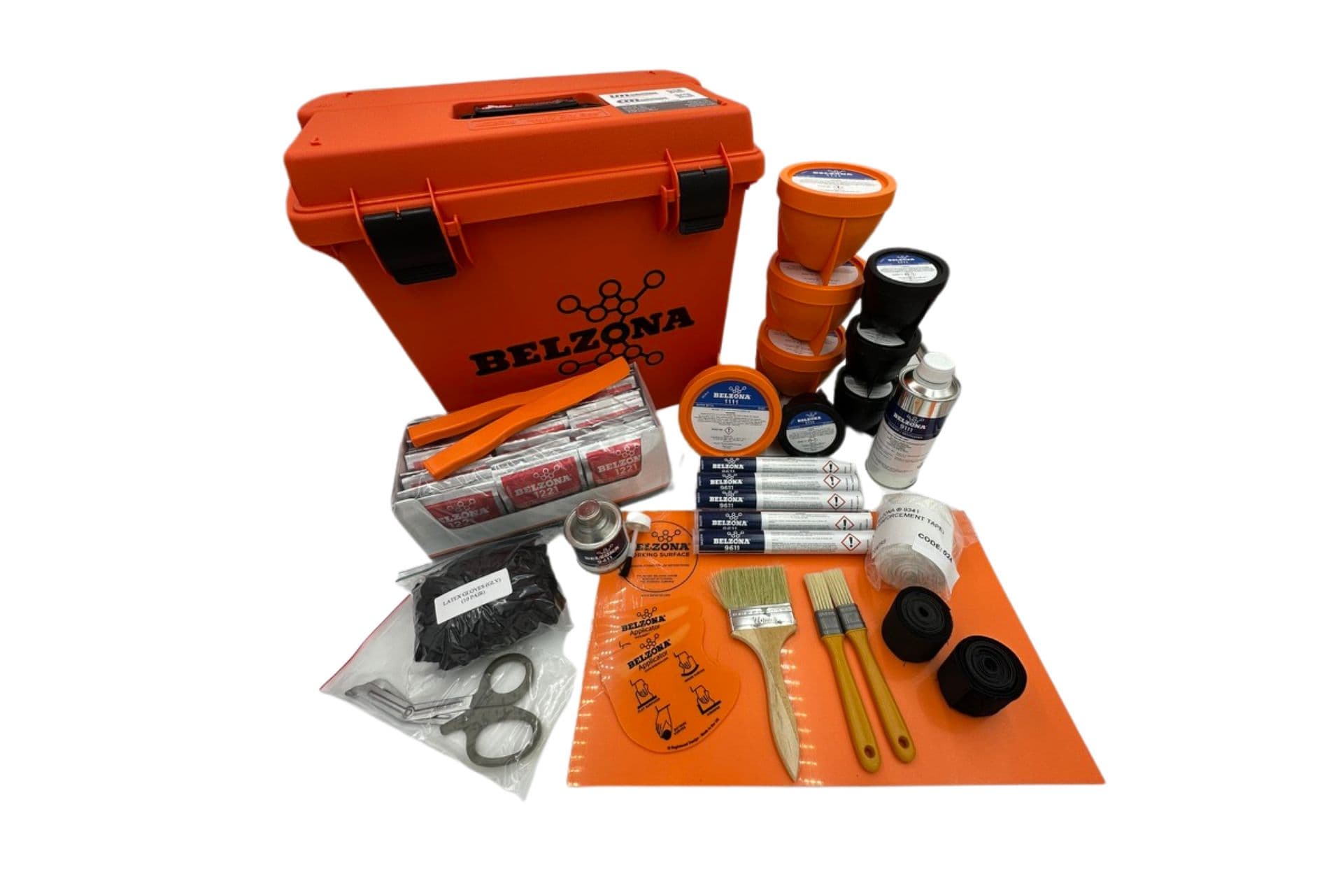 Belzona 1111 Hero Repair Kit — repair kit contents and lockable toolbox