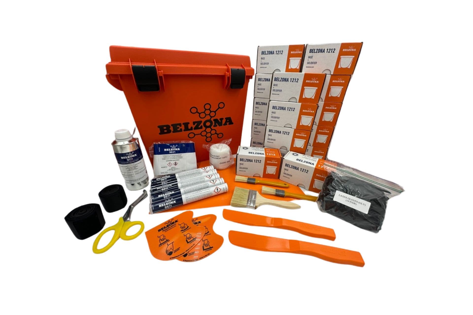 Belzona 1212 Hero Repair Kit — repair kit contents and lockable toolbox