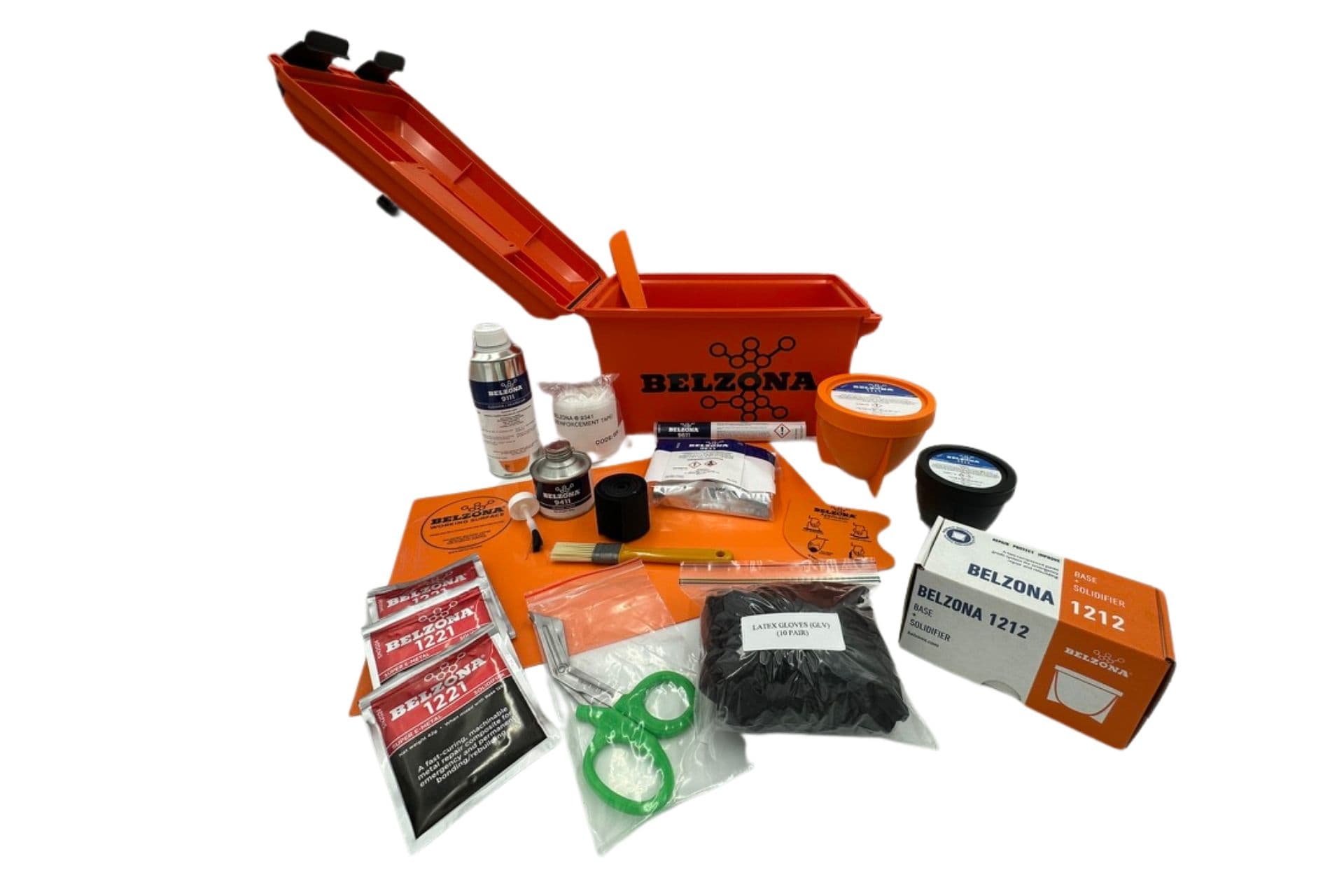 Belzona ERK-1M Emergency Repair Kit — repair kit contents and lockable toolbox
