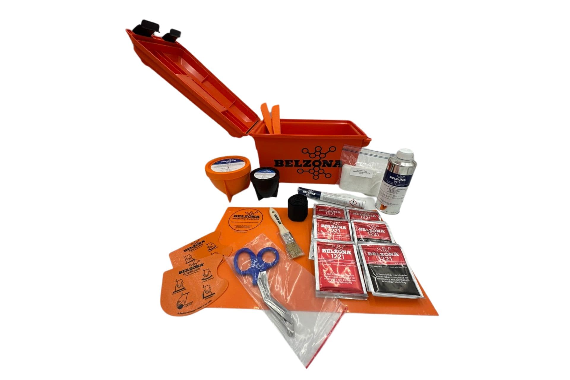 U.S. Army Emergency Pipe Repair Kit — repair kit contents and lockable toolbox