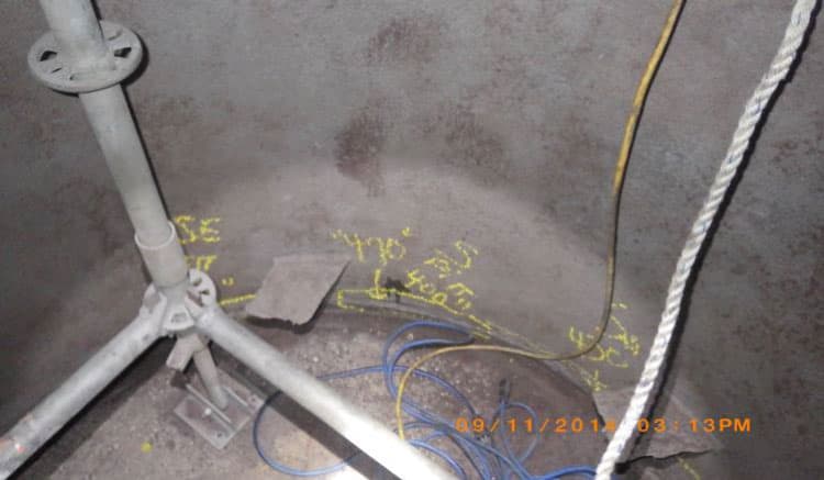 Pitting of gas treatment vessel at a refinery