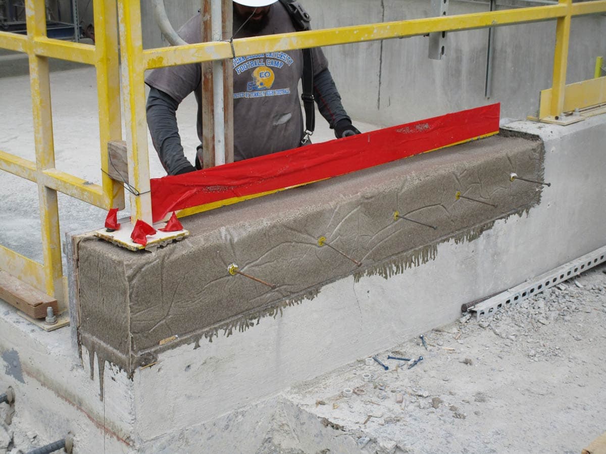 Wall restoration with Belzona 4154