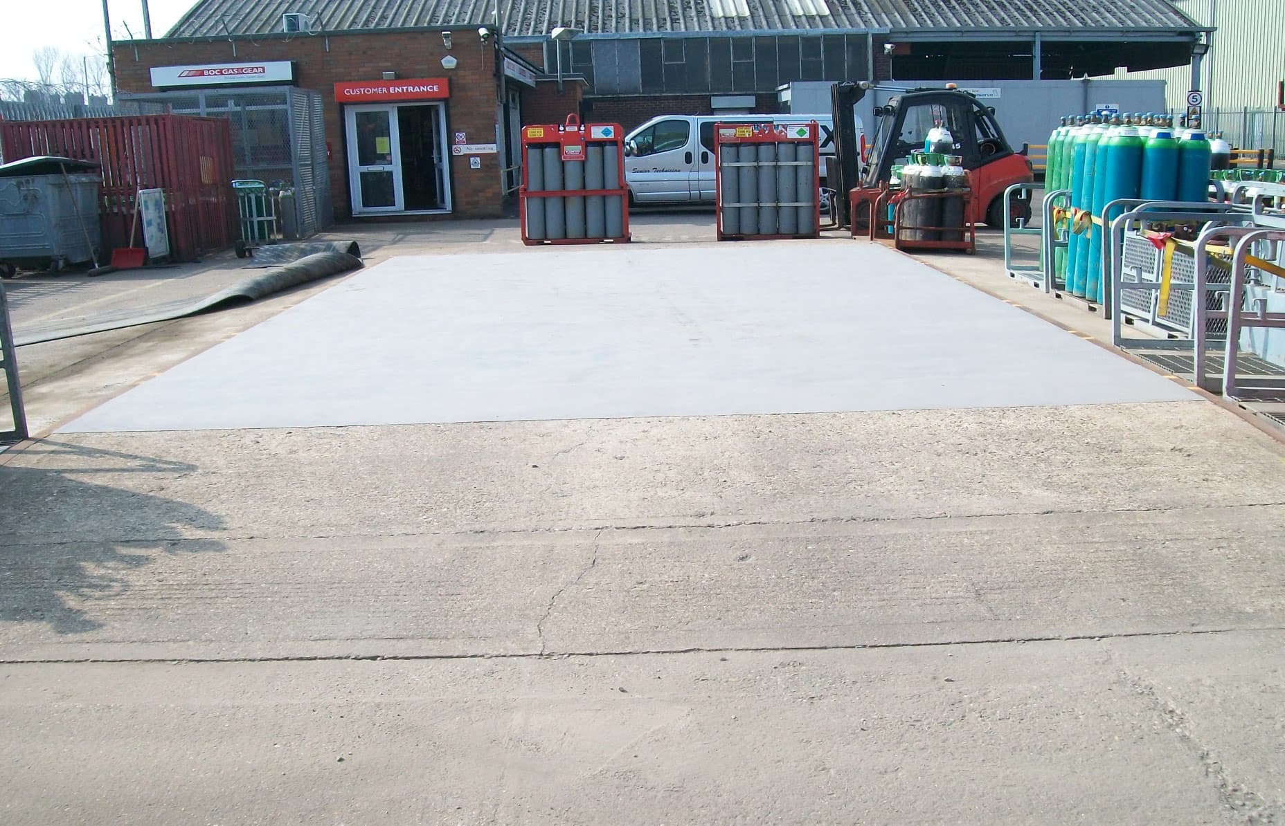 Belzona 4131 (Magma-Screed) used to resurface the damaged area