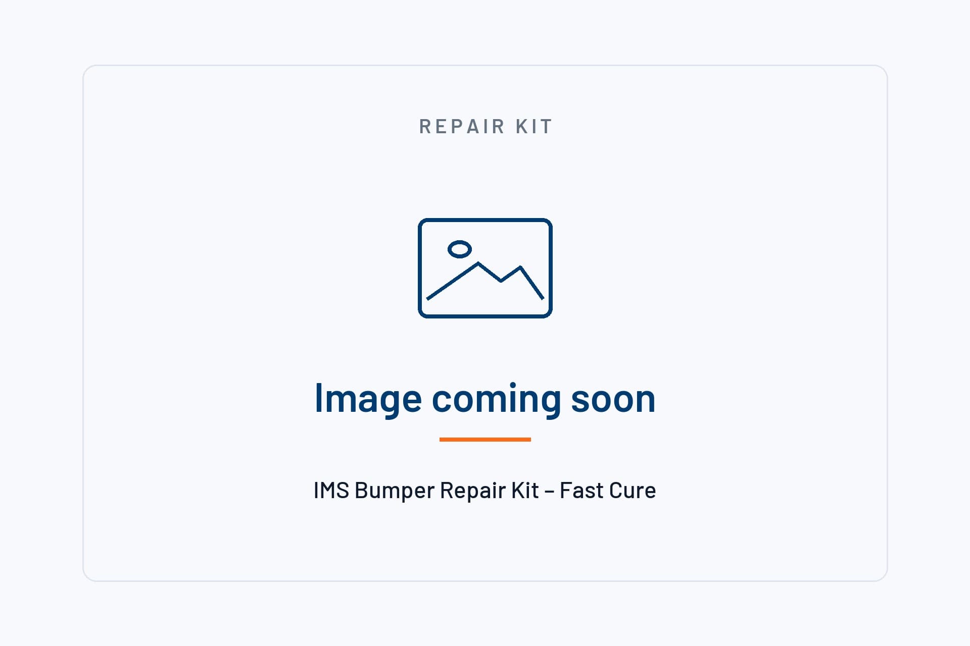 IMS Bumper Repair Kit – Fast Cure — photograph coming soon; the full contents are listed on this page